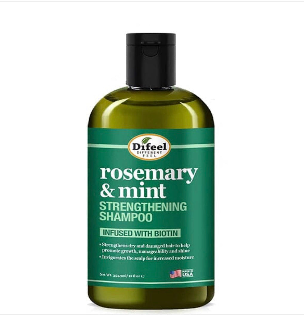 Difeel Rosemary & Mint Strengthening Shampoo 12oz (PC)