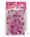 MEDIUM Beads / LARGE Pack - Metallic Pink(Purple) / Clear Glitter #38834