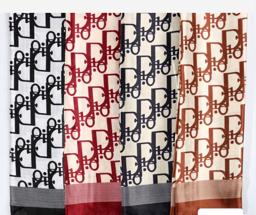 Fashion Designed Head Scarf #DSF9001 (12PC)