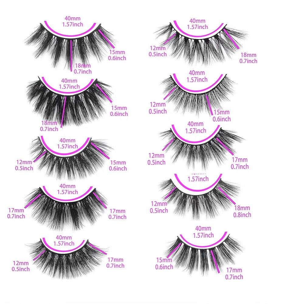 Glam Lash strips 5D Mink