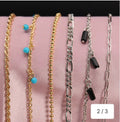 Premium Teal Mix Ankle Bracelet Display #900-036
