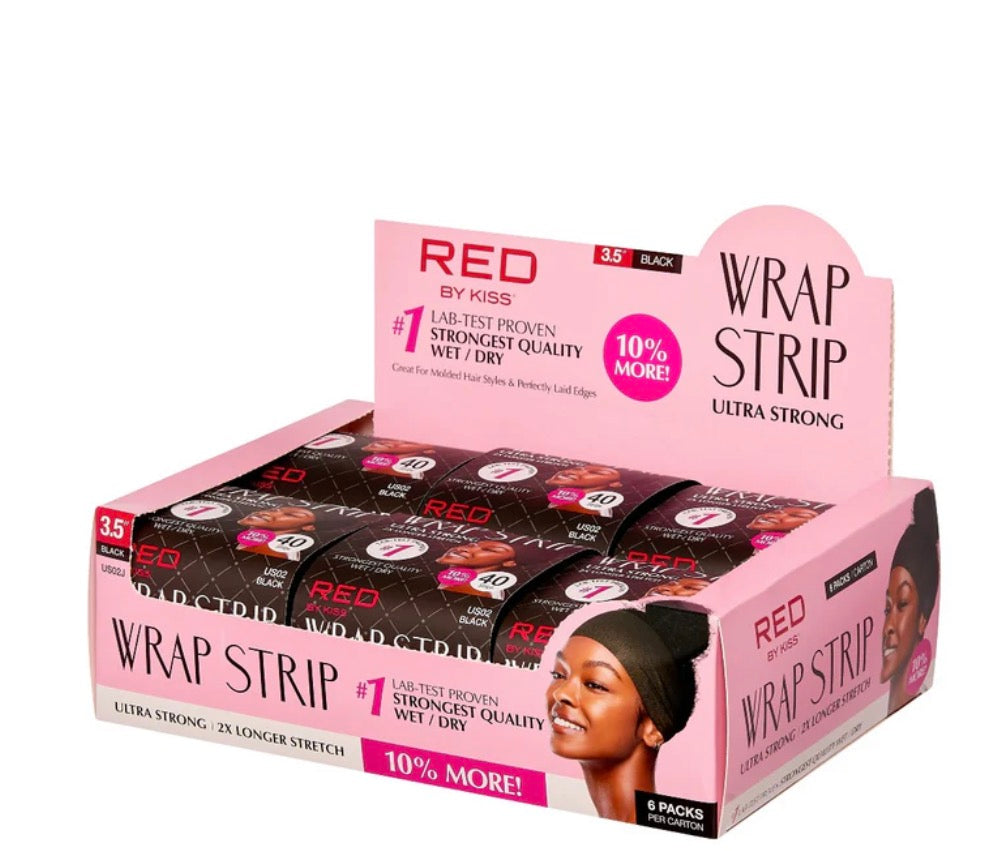 Red by Kiss Wrap strips Black 3.5” 40 strips