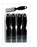 #L62 Eden Black Nail Brush (24Pc)