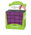 Annie Almine Black Sanding Block Display Grit 80/120