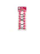 8 Ball 20mm Ponytail Holders Hot Pink