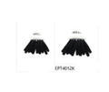 #EPT4012K Medium Soft Black Stretchy Hair Tie (12PC)