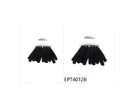 #EPT4012K Medium Soft Black Stretchy Hair Tie (12PC)