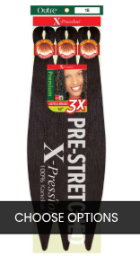Outre Braids 3X X-Pression Kanekalon Pre Stretched Braid 32" - Color 1B